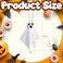 Watayo 16 Pcs Halloween Hanging Ghosts Decoration 35 x 3 Outdoor Small Ghosts Tree Ornaments Farmhouse Rustic White Cloth Ghost Hanging Decor for Yard Lawn Haunted House Party Decor