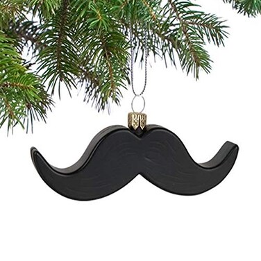 MyPartyShirt Archie McPhee Mustache Ornament for Holiday Trees