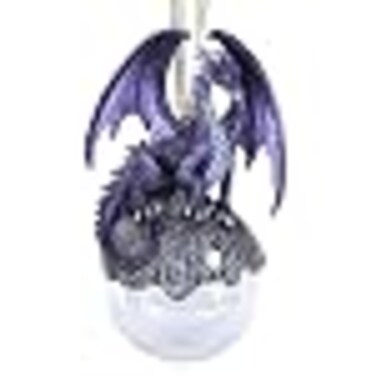 Pacific Giftware Checkmate Dragon Ornament Ball by Ruth Thompson Christmas Tree Holiday Decoration Gift Decor Hoarfrost Purple