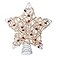 Kurt Adler Birch Holly Berry Rattan Star Lighted Christmas Tree Topper 11 Inch UL4295 New