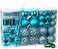 BRUBAKER 101 Pack Assorted Christmas Ball Ornaments Shatterproof with Green Pickle and Tree Topper Designed in Germany