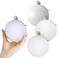 GameXcel White 40 Large Christmas Balls Christmas Tree Decoration Ornaments Shatterproof Hanging Balls for Birthday Halloween Holiday Wedding Decorations Set of 4pcs