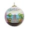Art Studio Hand Painted Charleston Ornament Blown Glass Hanging Christmas Tree Decor Featuring The Scenic City for Gifts Memories