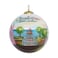 Art Studio Hand Painted Charleston Ornament Blown Glass Hanging Christmas Tree Decor Featuring The Scenic City for Gifts Memories