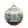 Art Studio Hand Painted Charleston Ornament Blown Glass Hanging Christmas Tree Decor Featuring The Scenic City for Gifts Memories