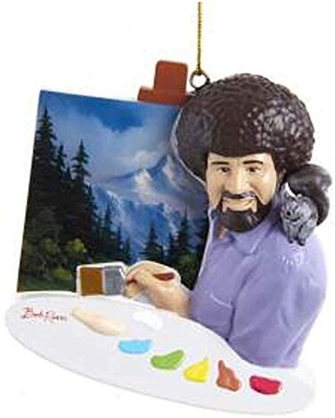 Kurt Adler Bob Ross Painting Ornament Standard