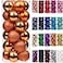 Emopeak 24Pcs Mini Christmas Balls Ornaments for Xmas Tree 12 Inch Small Shatterproof Christmas Tree Decorations Hanging Ball for Holiday Wedding Party Decoration Orange