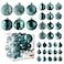 PREXTEX Prextex 36Pieces Christmas Ornaments Set Shatterproof Festive Olive Green Christmas Tree Balls Decorations in 3 Sizes and 6 Styles with Hanging Loops for Tree Wreath Dazzling Holiday Party Dec