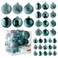 PREXTEX Prextex 36Pieces Christmas Ornaments Set Shatterproof Festive Olive Green Christmas Tree Balls Decorations in 3 Sizes and 6 Styles with Hanging Loops for Tree Wreath Dazzling Holiday Party Dec