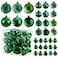 PREXTEX Prextex 36Pieces Green Christmas Ornaments Set Shatterproof Festive Christmas Tree Balls Decorations in 3 Sizes and 6 Styles with Hanging Loops for Tree Wreath and Dazzling Holiday Party Decor