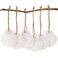 SINKOO 16PCS Natural Sea Shells 2535 Perforation Scallop Shells with Ropefor Christmas Tree Ornaments DIY Hanging Home Deocration Craft Shells