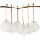SINKOO 16PCS Natural Sea Shells 2535 Perforation Scallop Shells with Ropefor Christmas Tree Ornaments DIY Hanging Home Deocration Craft Shells