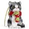 Ornativity Christmas Mini Cat Ornament Furry Black Kitty Kitten with Scarf Xmas Holiday Tree Hanging Decoration 3