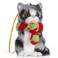 Ornativity Christmas Mini Cat Ornament Furry Black Kitty Kitten with Scarf Xmas Holiday Tree Hanging Decoration 3