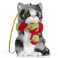 Ornativity Christmas Mini Cat Ornament Furry Black Kitty Kitten with Scarf Xmas Holiday Tree Hanging Decoration 3