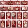 Jetec 30 Pieces Christmas Picture Frame Ornaments for Tree Christmas Mini Photo Frame Hanging Felt Red Buffalo Plaid Tree Ornaments for Xmas Holiday Party DecorationFresh Style