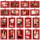 Jetec 30 Pieces Christmas Picture Frame Ornaments for Tree Christmas Mini Photo Frame Hanging Felt Red Buffalo Plaid Tree Ornaments for Xmas Holiday Party DecorationFresh Style