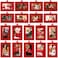 Jetec 30 Pieces Christmas Picture Frame Ornaments for Tree Christmas Mini Photo Frame Hanging Felt Red Buffalo Plaid Tree Ornaments for Xmas Holiday Party DecorationFresh Style