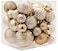 LUCKYCHRIS Christmas Ball Ornaments Champagne Christmas Tree Decorations with Hang Rope36pcs Shatterproof Christmas Ornaments Set with 6 Styles in 3 SizesSmall Medium Large