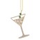 WEXHUG Christmas Ornament Silver Wine Glass Ornaments for Christmas Tree Decorations Holiday Decorations for Anniversary