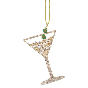 WEXHUG Christmas Ornament Silver Wine Glass Ornaments for Christmas Tree Decorations Holiday Decorations for Anniversary