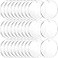 JINMURY 4 Inch Clear Acrylic Ornaments for Crafts 30 Pieces Blank Clear Plexiglass Circle Disc with Hole Acrylic Ornament Blanks for Christmas Decor Cricut and Vinyl Projects