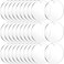 JINMURY 4 Inch Clear Acrylic Ornaments for Crafts 30 Pieces Blank Clear Plexiglass Circle Disc with Hole Acrylic Ornament Blanks for Christmas Decor Cricut and Vinyl Projects