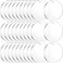 JINMURY 4 Inch Clear Acrylic Ornaments for Crafts 30 Pieces Blank Clear Plexiglass Circle Disc with Hole Acrylic Ornament Blanks for Christmas Decor Cricut and Vinyl Projects