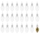R N' RND Toys Clear Fillable Ornaments Shatterproof Transparent Plastic Craft Ornament Bulb Decorations for DIY Christmas Light Bulb Tree Ornament Set Pack of 24