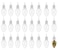 R N' RND Toys Clear Fillable Ornaments Shatterproof Transparent Plastic Craft Ornament Bulb Decorations for DIY Christmas Light Bulb Tree Ornament Set Pack of 24