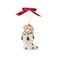 Spode Christmas Tree Puppy in Boot Ornament Festive Holiday Bauble for Christmas Tree Earthenware Hanging Decoration with Red Ribbon for Easy Hanging Decorative Accent Keepsake Gift