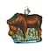 Old World Christmas Munching Moose Glass Blown Ornament for Christmas Tree Handcrafted Holiday Decoration Wildlife Animal Collection
