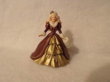 Hallmark Keepsake Ornament Holiday Barbie Collectors Series Handcrafted Dated 1996 Sculpted By Patricia Andrews Fourth in the Holiday Barbie Ornament Series