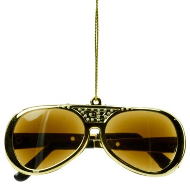 Kurt S. Kurt S Adler YAMEP2903 Elvis Presley Sunglasses Ornament Gold 35