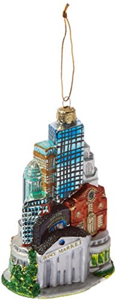 Kurt S. Kurt Adler 5Inch Glass Boston Cityscape Ornament
