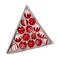 Kurt S. Kurt Adler 157Inch RedWhite Decorated Glass Ball Ornament Set of 15