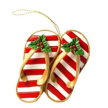Island Heritage Festive Slippers Ornament