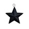 CWI Gifts 12Piece Barn Star Ornament Set 2Inch Black