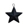 CWI Gifts 12Piece Barn Star Ornament Set 2Inch Black