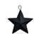 CWI Gifts 12Piece Barn Star Ornament Set 2Inch Black