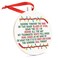 ChalkTalkSPORTS Hockey Round Ceramic Ornament Jingle All The Way