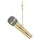 Broadway Gifts Co Polished Gold Tone Microphone 3 Brass Hanging Ornament Microphone Ornament Gifts for Musicians Singers