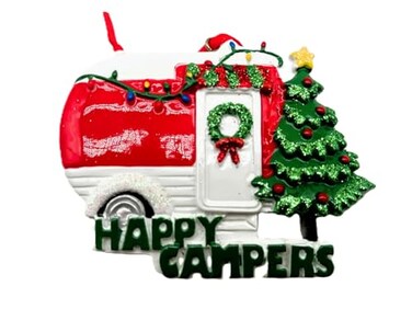 Kurt Adler Happy Campers Caravan Christmas Ornament Red