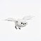 Kurt Adler Plush White Flying Owl Ornament