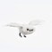 Kurt Adler Plush White Flying Owl Ornament