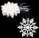 Christmas Concepts Pack of 1210cm Glitter Snowflake Hanging Decorations Christmas Decorations White