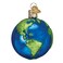 Old World Christmas Planet Earth Glass Blown Ornament for Christmas Tree Handcrafted Holiday Decoration Outer Space Collection