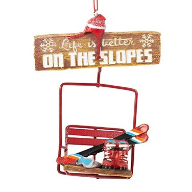 Ganz MidwestCBK 5in Life Is Better On The Slopes Polyresin Christmas Ornament 150386