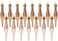 Christmas Concepts Pack of 1585cm 85mm 34 Droplet Baubles Matte Glitter Design Christmas Ornaments Rose Gold