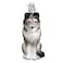 Old World Christmas Sitting Wolf Glass Blown Ornament for Christmas Tree Handcrafted Holiday Decoration Wildlife Animal Collection
